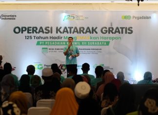 Pegadaian Kanwil XII Surabaya Gelar Operasi Katarak Gratis untuk 125 Masyarakat