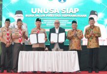 UNUSA Gandeng Pramuka Jatim Buka Jalur Prestasi Kepramukaan