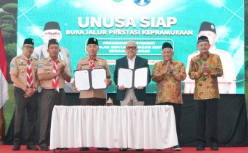 UNUSA Gandeng Pramuka Jatim Buka Jalur Prestasi Kepramukaan