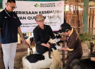 Perkuat Kepedulian Sosial, Solusi Bangun Indonesia Salurkan 24 Hewan Kurban di Kabupaten Tuban