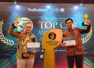 PLN UIT JBM Raih Dua Penghargaan Bergengsi pada TOP CSR Awards 2026
