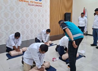 Selalu Siaga, PT Terminal Teluk Lamong Cetak Tenaga Terampil Dalam Pertolongan Pertama Pada Kecelakaan