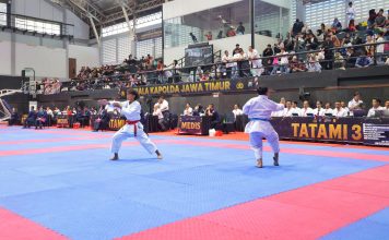 Kejuaraan Karate Piala Kapolda Jawa Timur Resmi Ditutup, Polrestabes Surabaya Tampil Sebagai Juara Umum