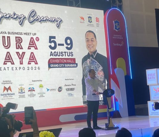 Surabaya Great Expo 2026 Resmi Dibuka Hari Ini, Wali Kota Eri Dorong UMKM Surabaya Tembus Transaksi Rp9 Miliar
