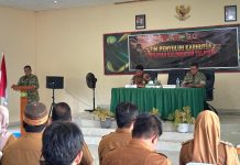 Antusias! Peserta Ikuti Sosialisasi Gulbencana Karhutla Mabes TNI di Kodim 1022/Tanah Bumbu