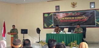 Antusias! Peserta Ikuti Sosialisasi Gulbencana Karhutla Mabes TNI di Kodim 1022/Tanah Bumbu