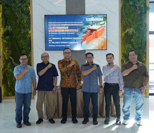 Dukung Ekosistem Pelabuhan Aman dan Transparan, PT Pelindo Sinergi Lokaseva dan PT Terminal Petikemas Surabaya Hadirkan Container Scanner di Surabaya