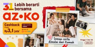 31 Tahun Lebih Berarti Bersama AZKO, Temani Setiap Cerita dari Rumah