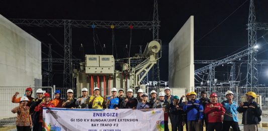 Sambut Hari Sumpah Pemuda, PLN UIT JBM Sukses Energize Extension Bay Trafo GI 150 kV Bungah/JIIPE