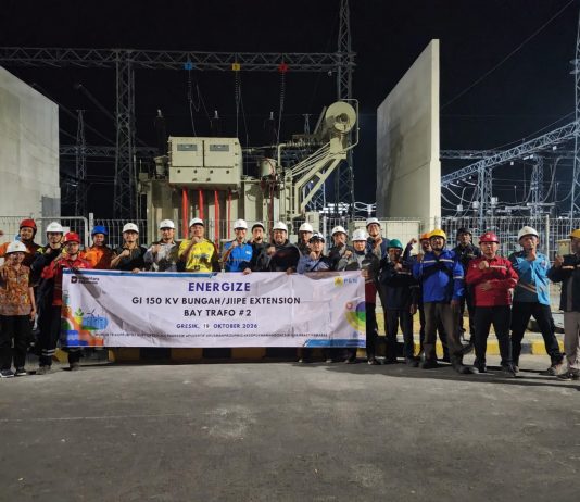 Sambut Hari Sumpah Pemuda, PLN UIT JBM Sukses Energize Extension Bay Trafo GI 150 kV Bungah/JIIPE